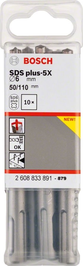 BOSCH Sds-Plus-5x 6*110 mm 10'lu Paket