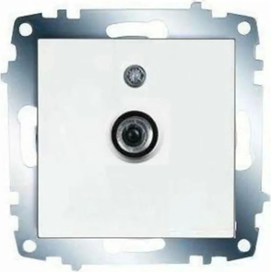 Viko Karre Beyaz Uydu Tv Prizi F Konnektörlü Sonlu Çerçevesiz