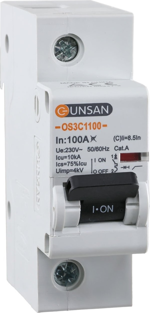 Valta Otomatik Sigorta 1 Kutup 10KA C Tip 100A