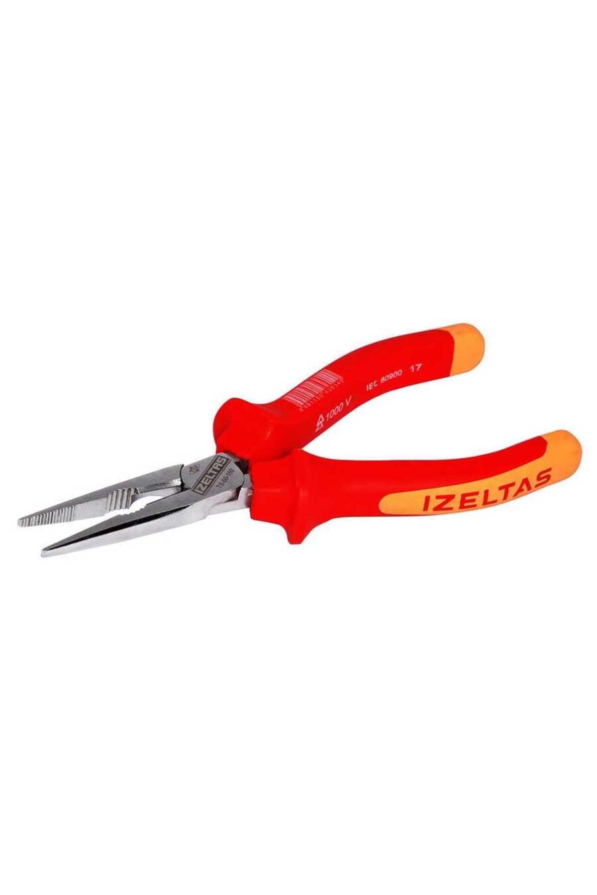 160 mm 1000V İzoleli Elektrikçi Uzun Düz Kargaburun - 3220136160