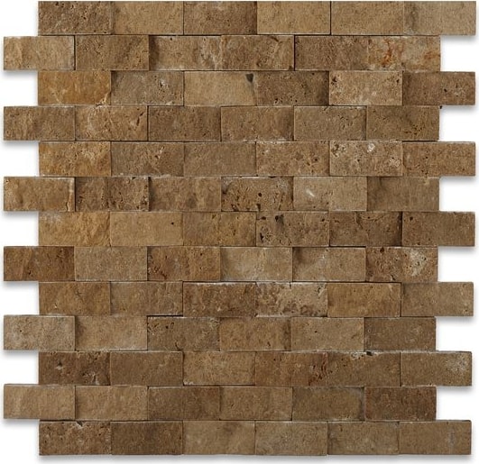 Kahverengi Doğal Taş Traverten Patlatma Duvar Kaplaması