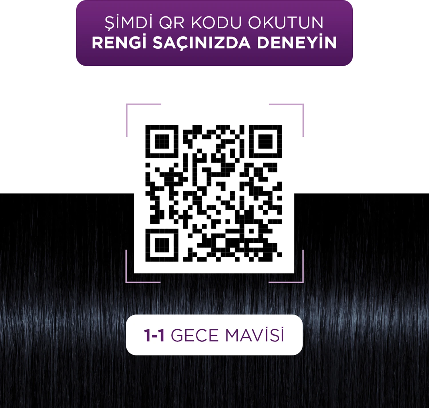 Göz Alıcı Renkler 1-1 Gece Mavisi Pentanol & Besleyici Yağ İçeren Saç Boyası 115 ml