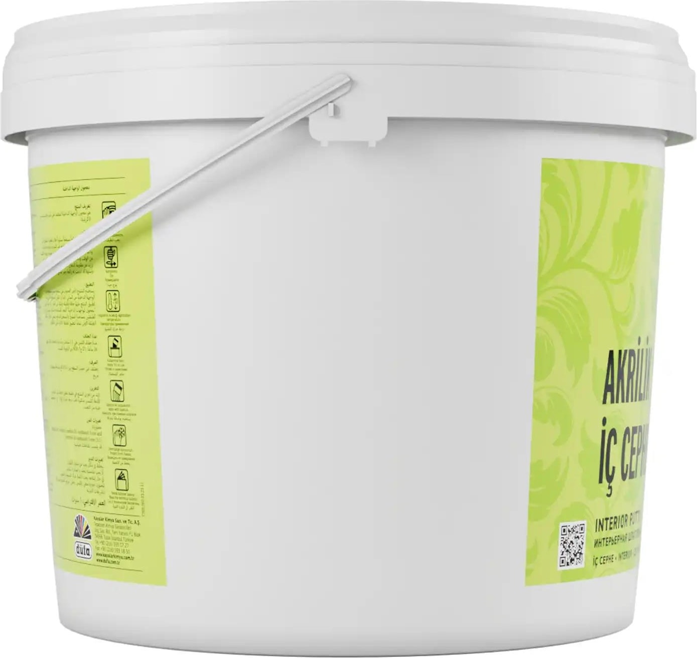 Akrilik İç Cephe Macun 25 l Beyaz