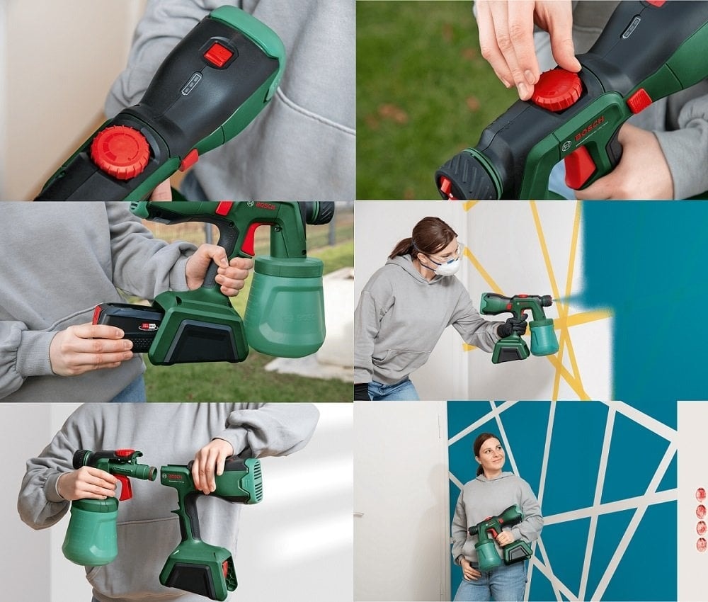Universalspray 18V-300 Akülü Boya Tabancası (Akü ve Şarj Cihazı Hariç)