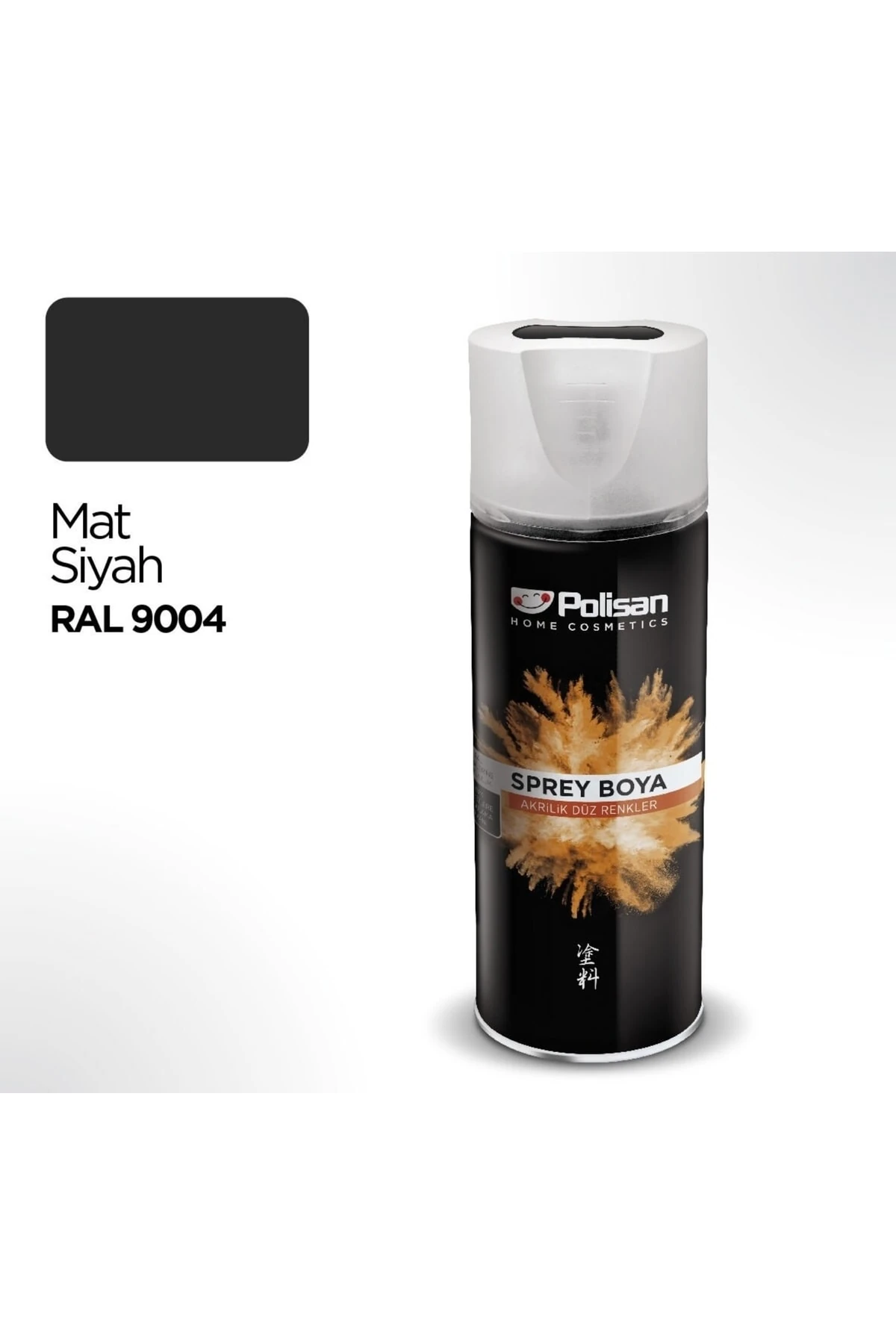 Akrilik Sprey Boya 526 Mat Siyah 400 ml