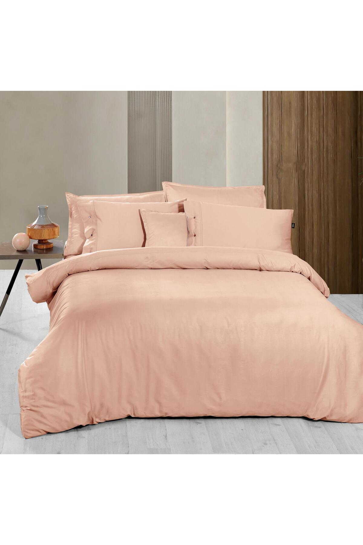 Monochrome Rose%100 Pamuk Saten ''300 TC" Nevresim Takımı  ÇK v10