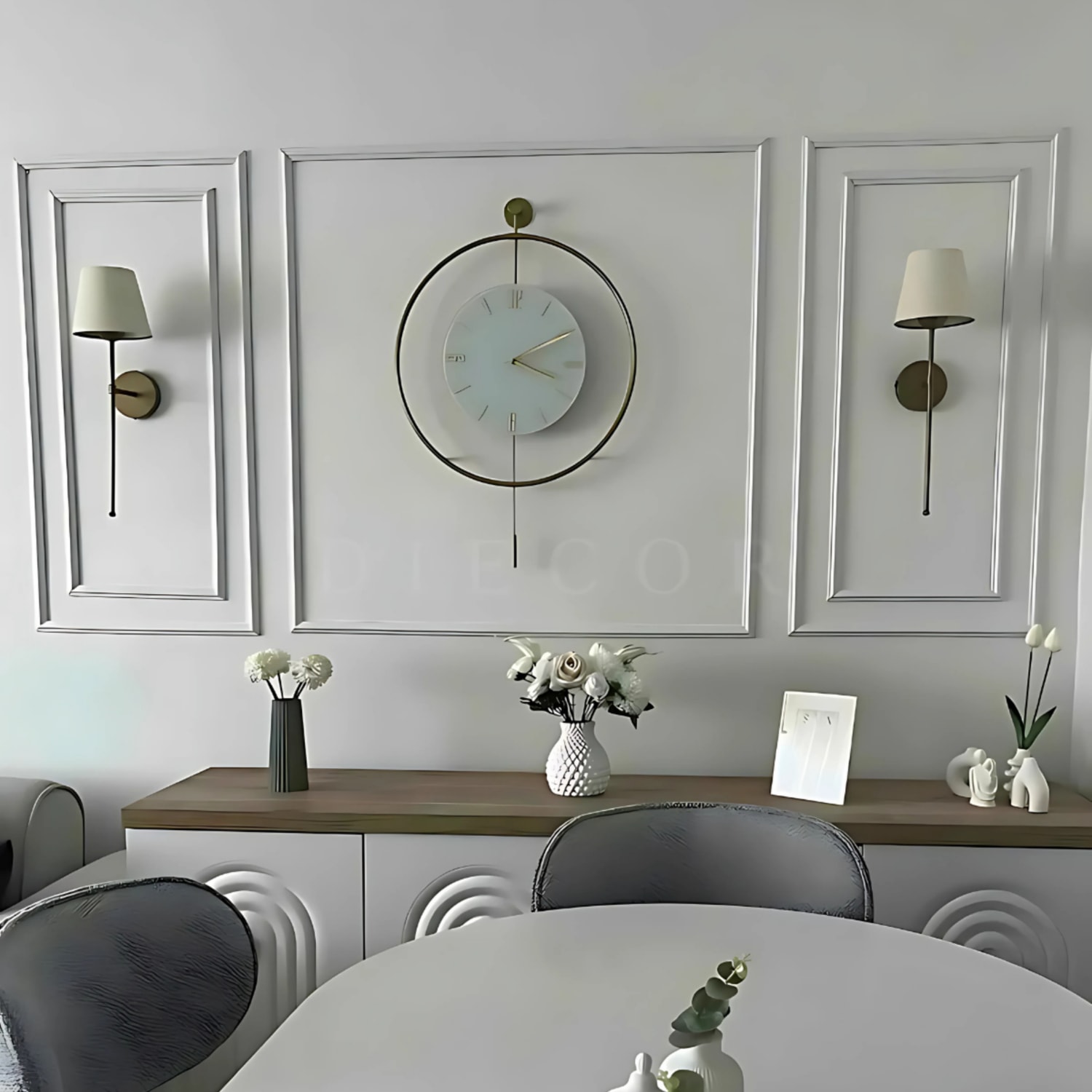 Boyanabilir Dekoratif 5 Adet Hazır Kesimli Çerçeve Duvar Çıtası