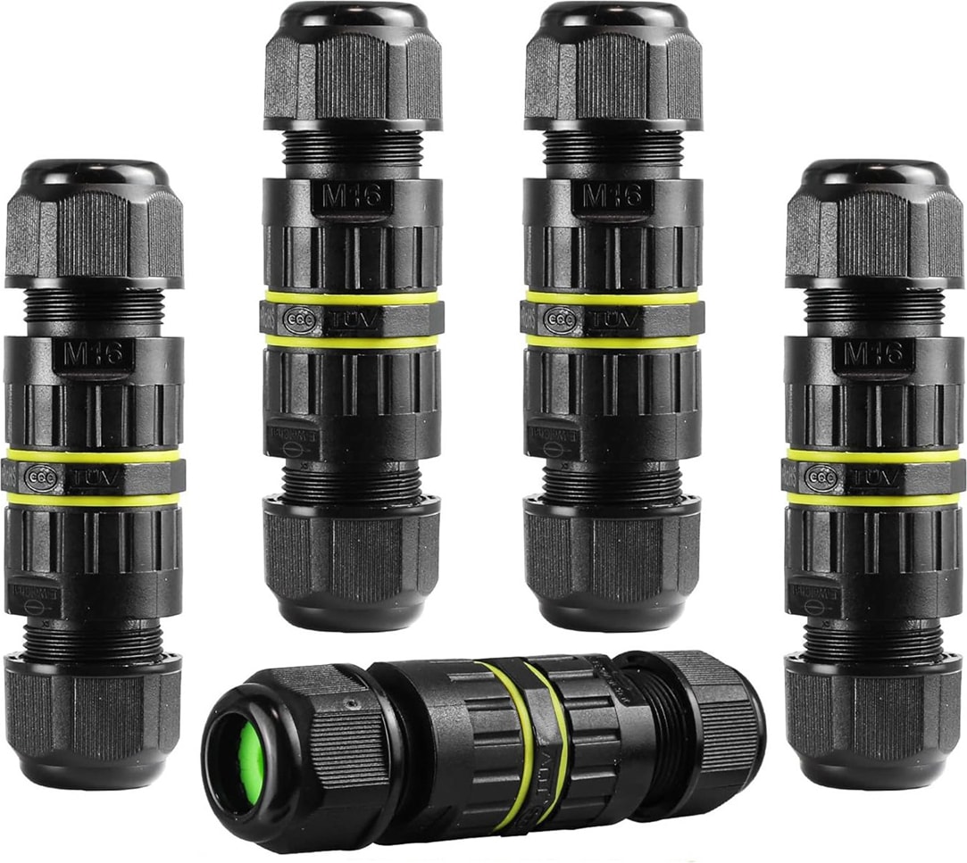 Adet IP68 Su Geçirmez 2 Yollu 3 Çekirdekli Bağlantı Kutusu Elektrik Kablosu Konnektörü M16 Kablo Aralığı (3,5-10 Mm), Açık Hava Onarım Kabloları (Yurt Dışından)