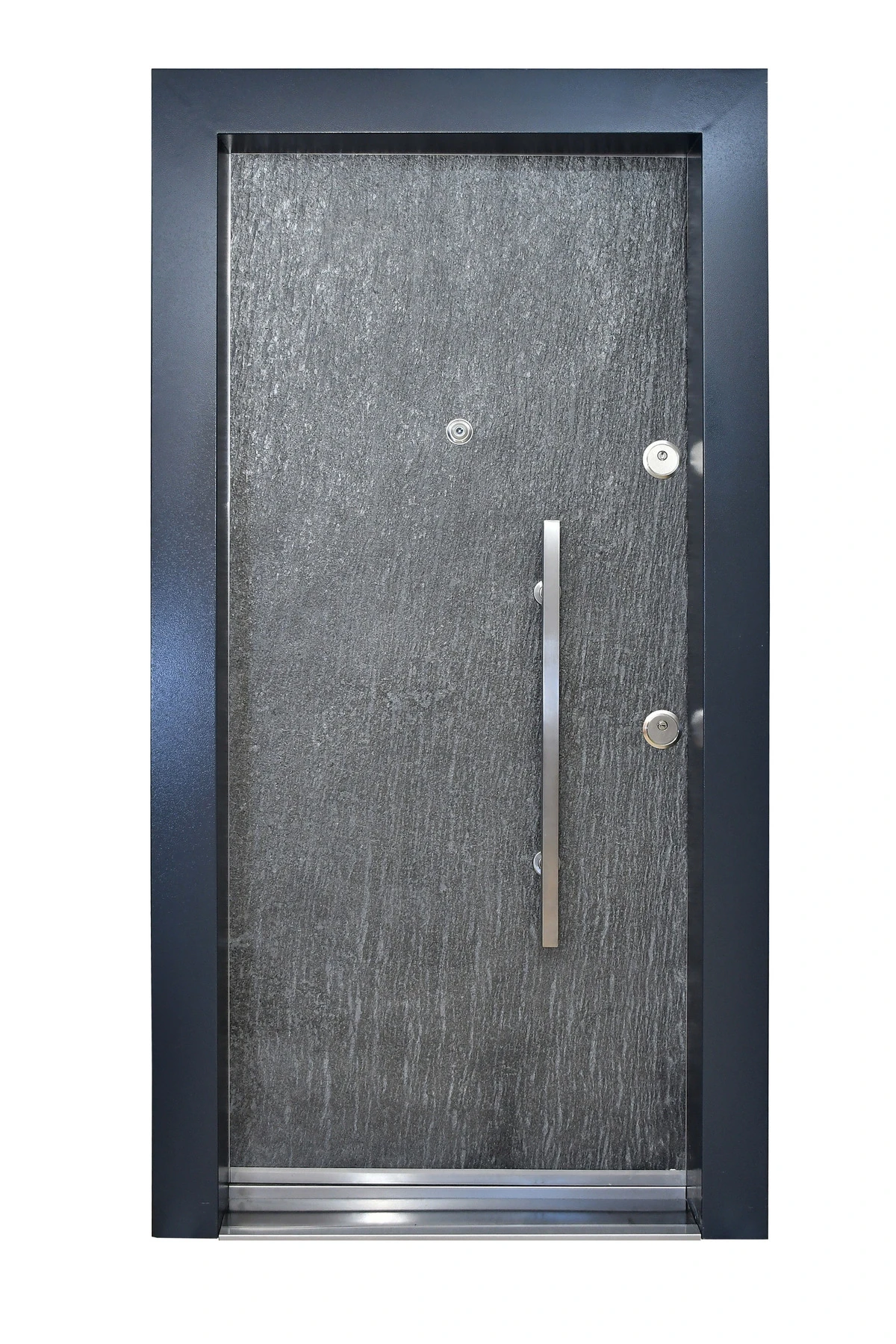 Dış Mekana Uygun Doğal Taş Yüzey Özel Üretim Kapı