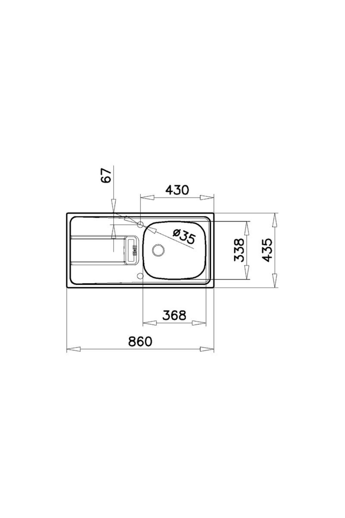 Gravity 45 E-xn 1b 1d Sağ Damlalıklı Eviye