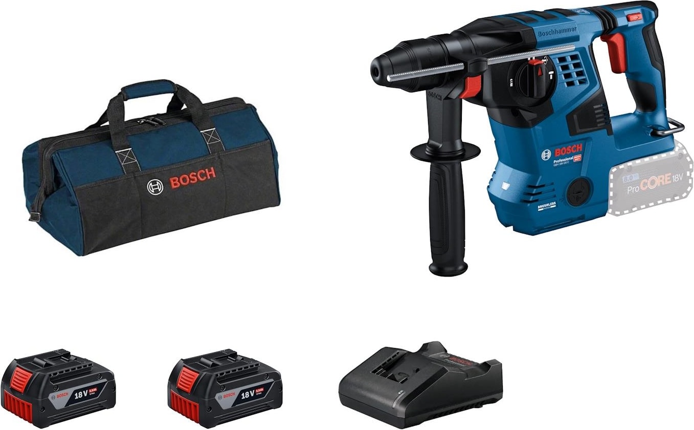 BOSCH Gbh 18V-28 C 2X5.0AH Çift Akülü Kırıcı Delici