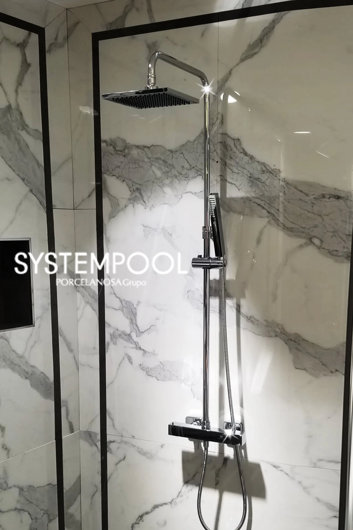 Icon Square Termostatlı Duş Seti ,duş Bataryası+el Duşu +tepe Duşu