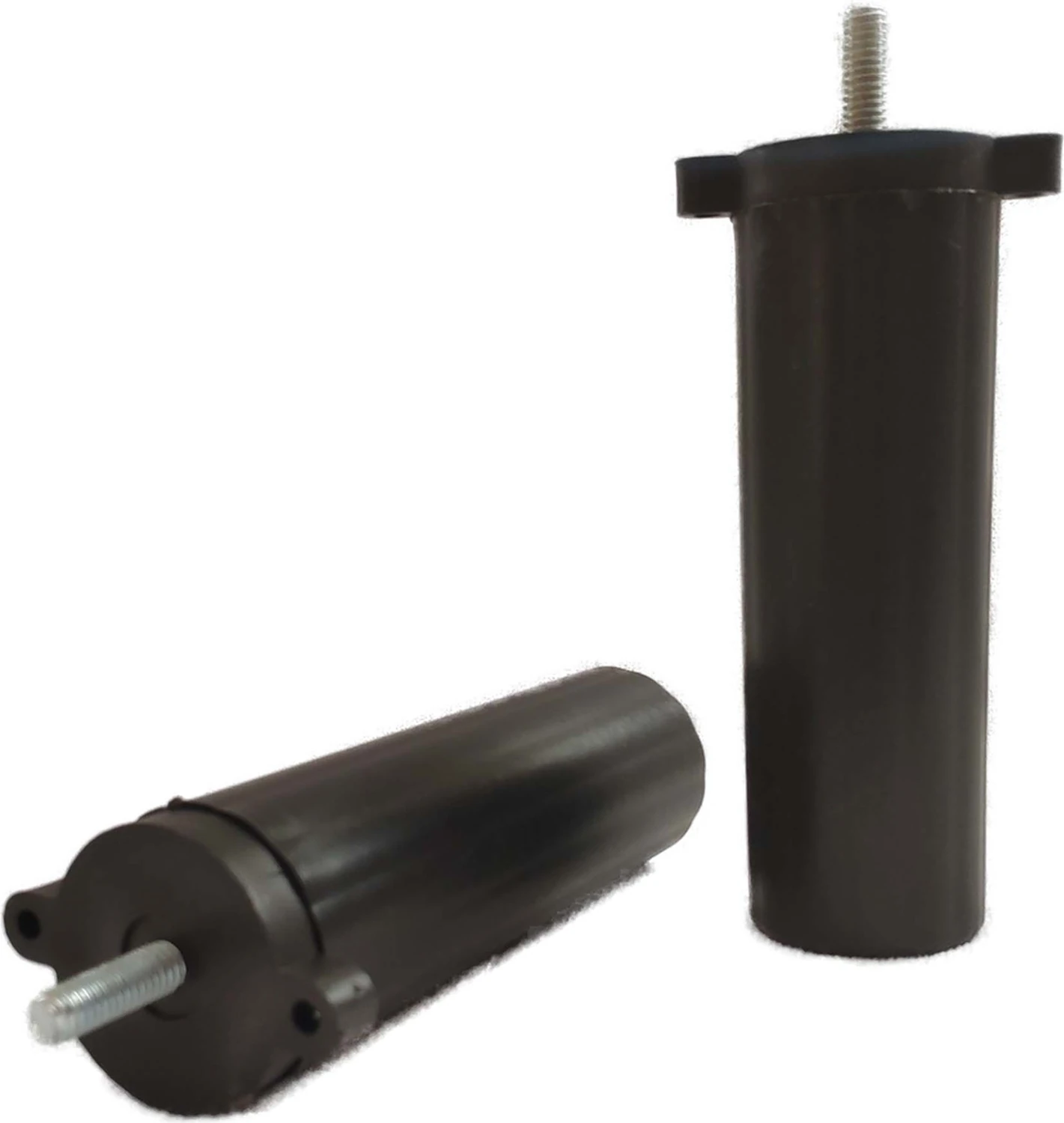 (Vida Ölçüsüne Dikkat) - Orta Plastik Mobilya Koltuk Kanepe Ayağı 6 Adet Siyah 14 - 19 cm 5/16 Vida