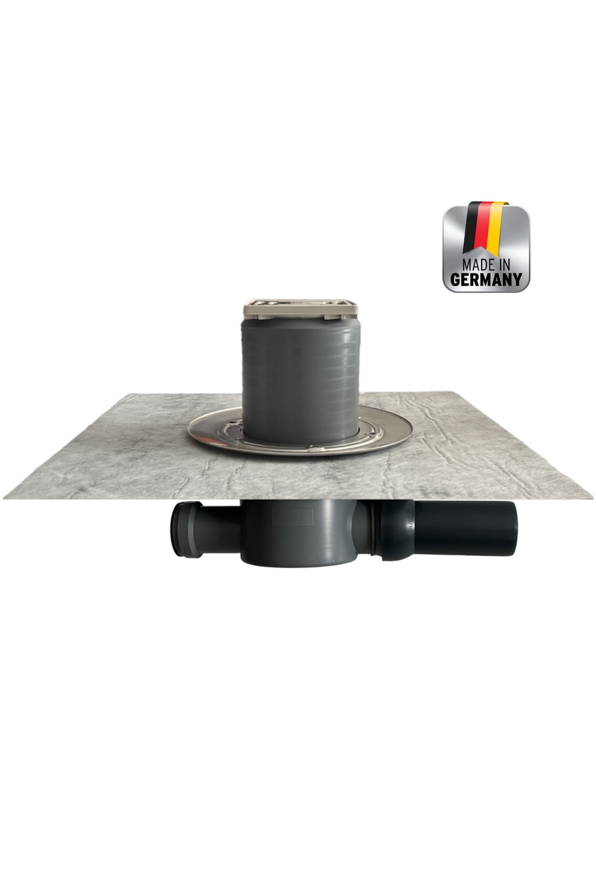 42 S 10x10cm 50'lik Lağım Kanalizasyon Koku Önleyici Sifonlu Izolasyonlu Yer Banyo Duş Gider Süzgeci