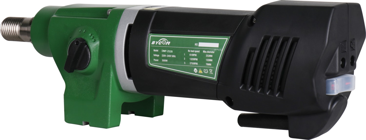 Kömürsüz Motorlu Açılı Sehpalı Karot Seti – 252 mm Delme Kapasiteli