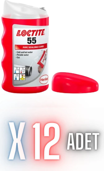 55 - 160MT | Boru Dişli Sızdırmazlık | Silikon Ip 12 Adet