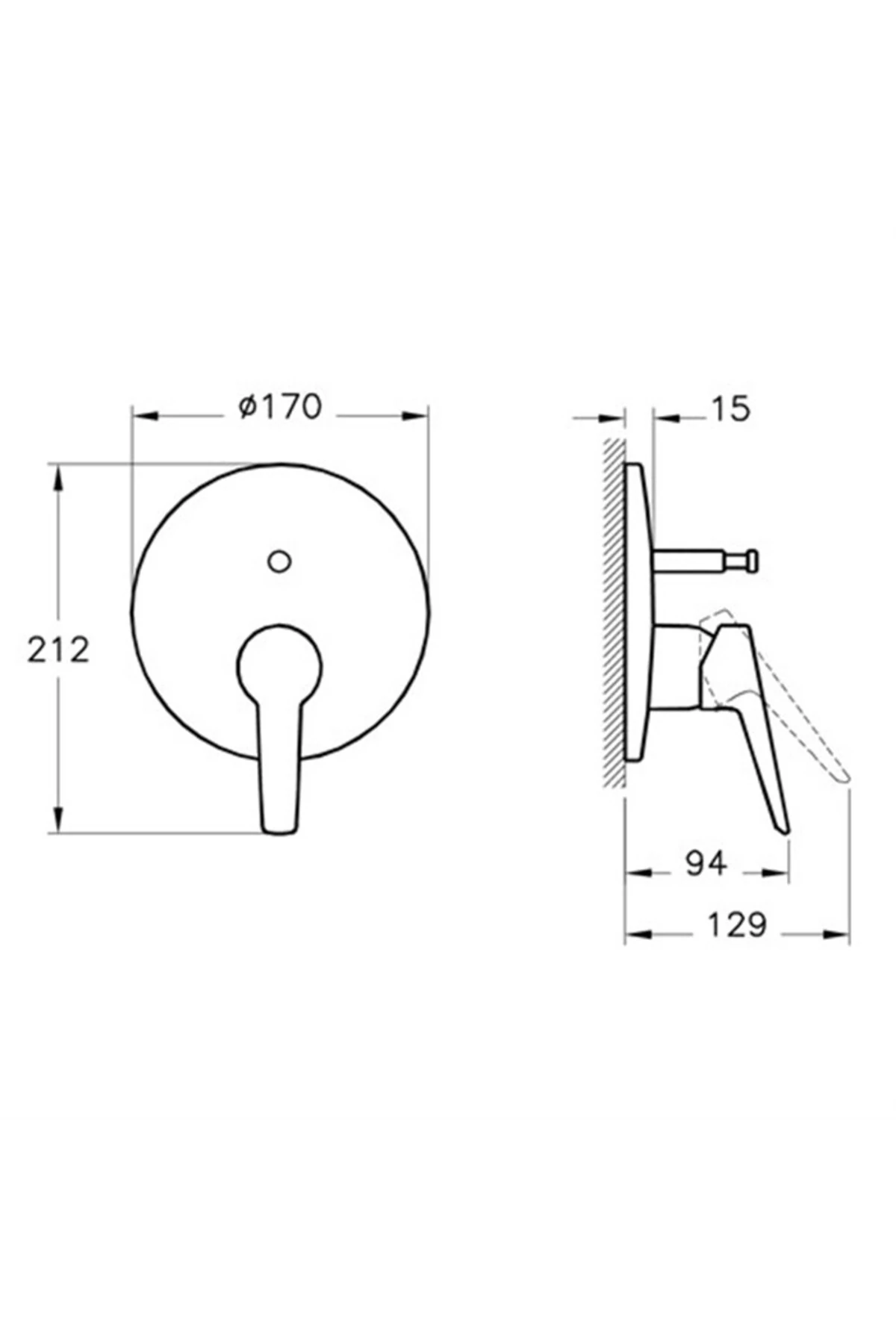 Artema Solid S Ankastre Banyo Bataryası Sıva Üstü