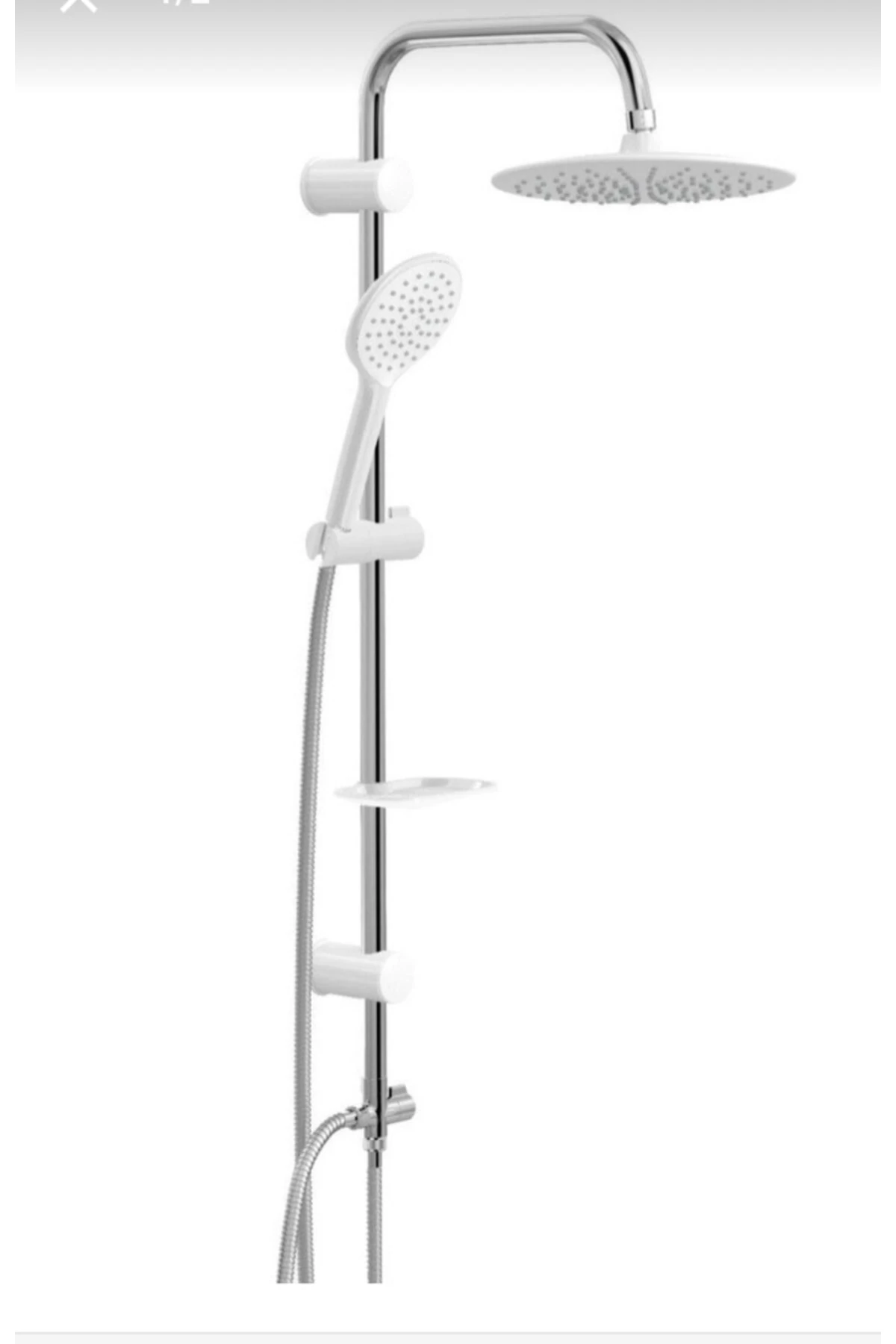 Slım Whıte Tepe Duş