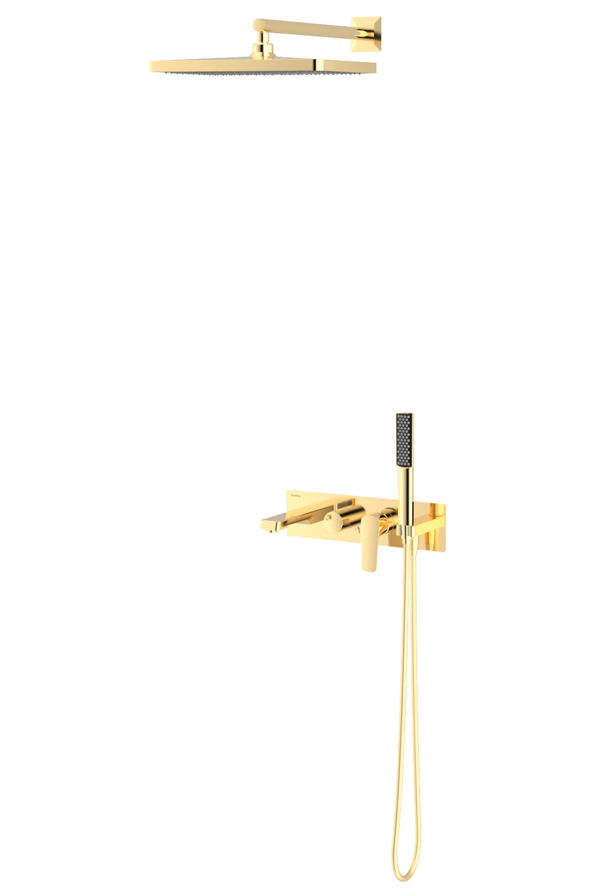 Life Pro Üç Yönlü Duş Seti-Altın