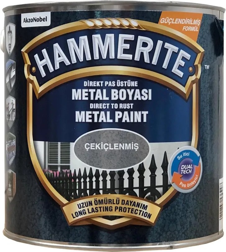 HAMMERİTE SU İTİCİ PAS ÖNLEYİCİ ÇEKİÇLENMİŞ METAL BOYASI AÇIK MAVİ 2,5 LT