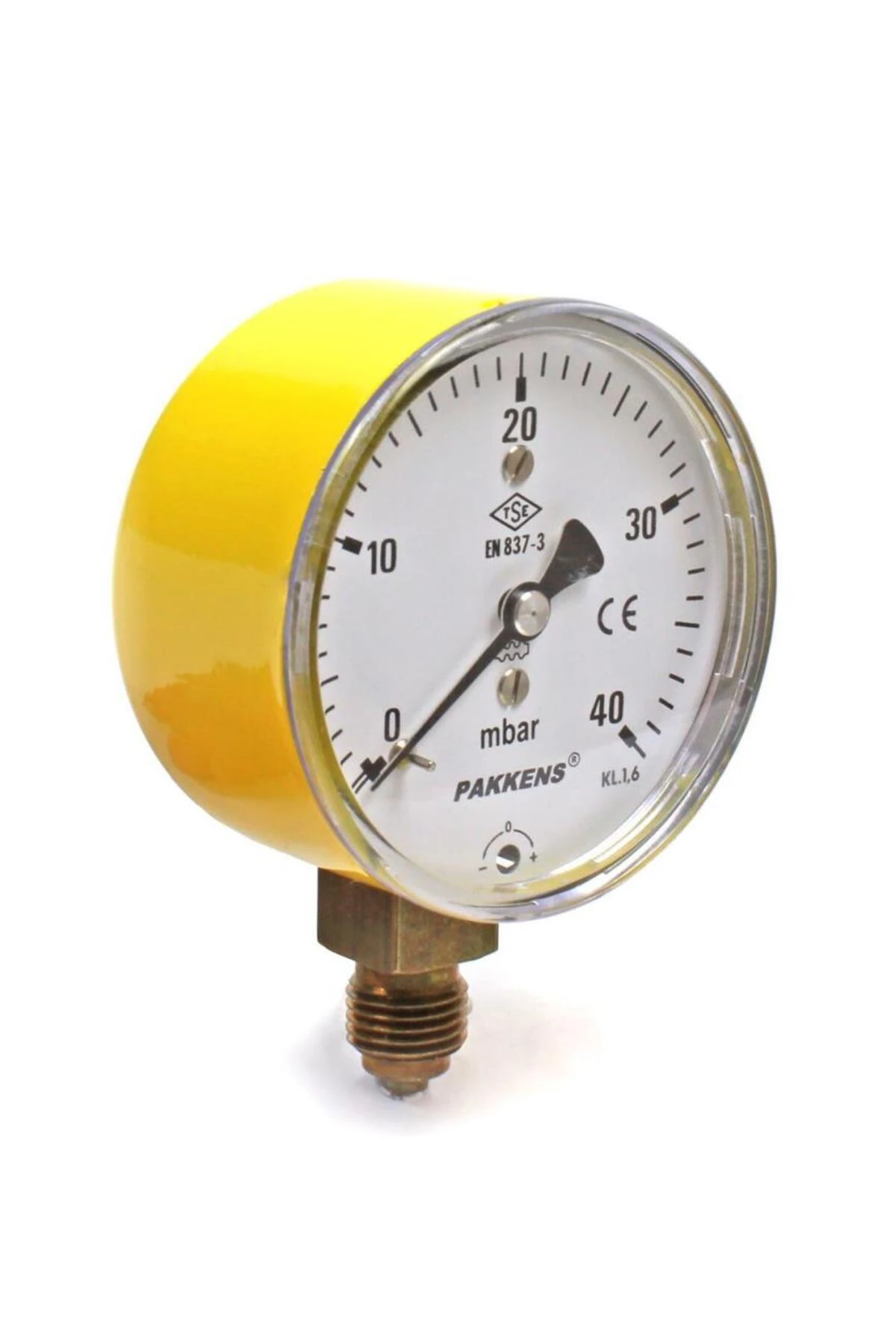 0-40 mBar 63 mm Alttan Bağlantılı Kapsül Diyaframlı Doğalgaz Manometresi CL1,6 G 1/4 inch