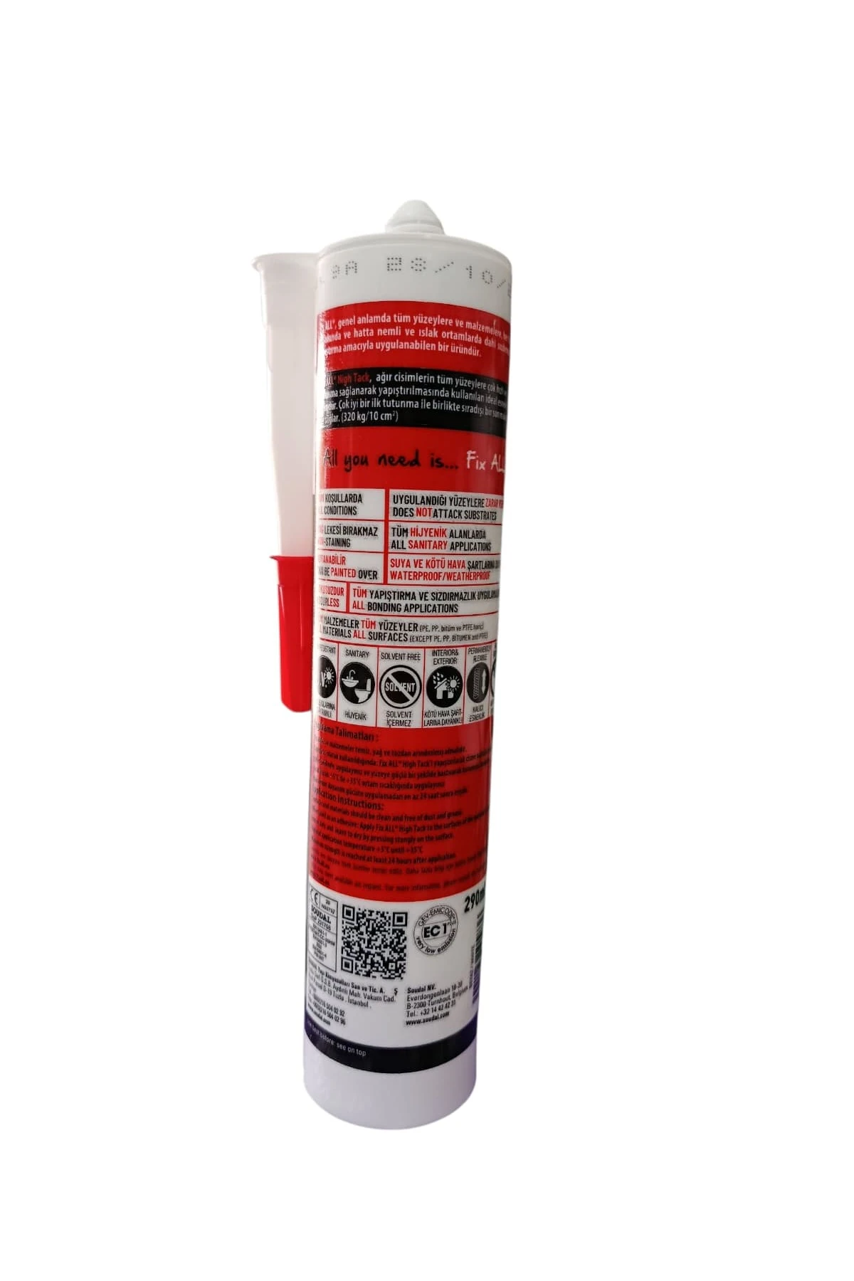 Fix All High Tack Hibrit Polimer Silikon Beyaz 290 ml