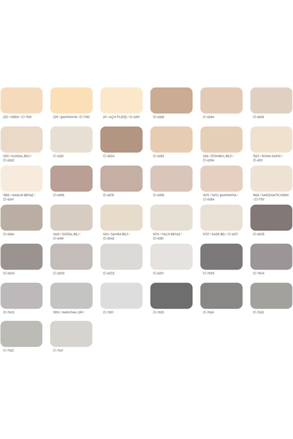 Popüler Plastik Mat Duvar Boyası 10 Kg-sade Bej Rengi