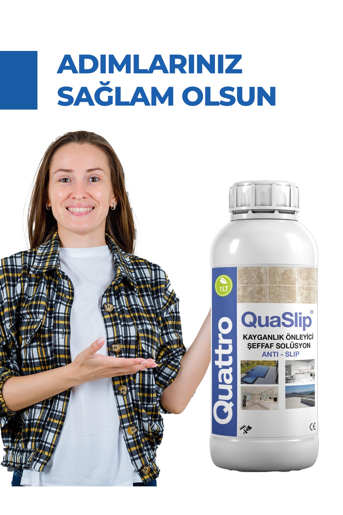 Quaslip Ayak Kaydırmaz Zemin Solüsyonu