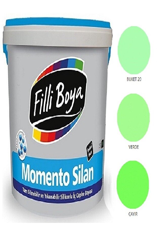 Momento Silan Tam Silinebilir Yıkanabilir Silikonlu Ipek Mat Boya 15lt buket 20
