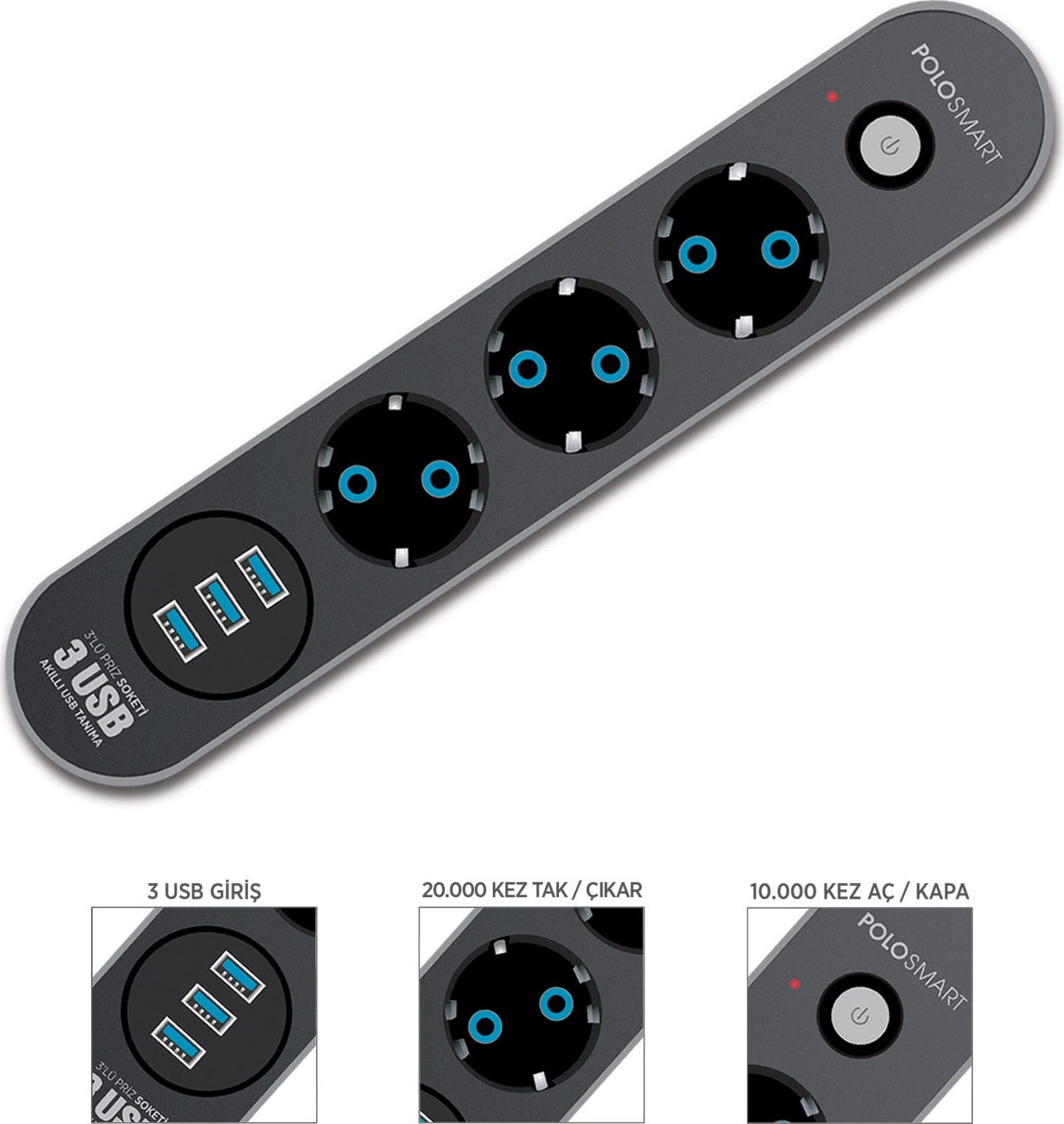 Mp07 Termal Akım Korumalı Uzatma Kablosu