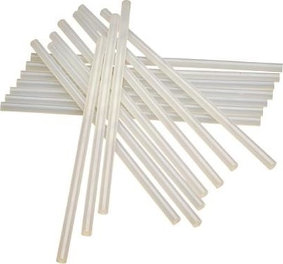 Çubuk Mum Silikon Şeffaf 8 Adet Ince 7,4 x 30 cm 10W ve 20W Için