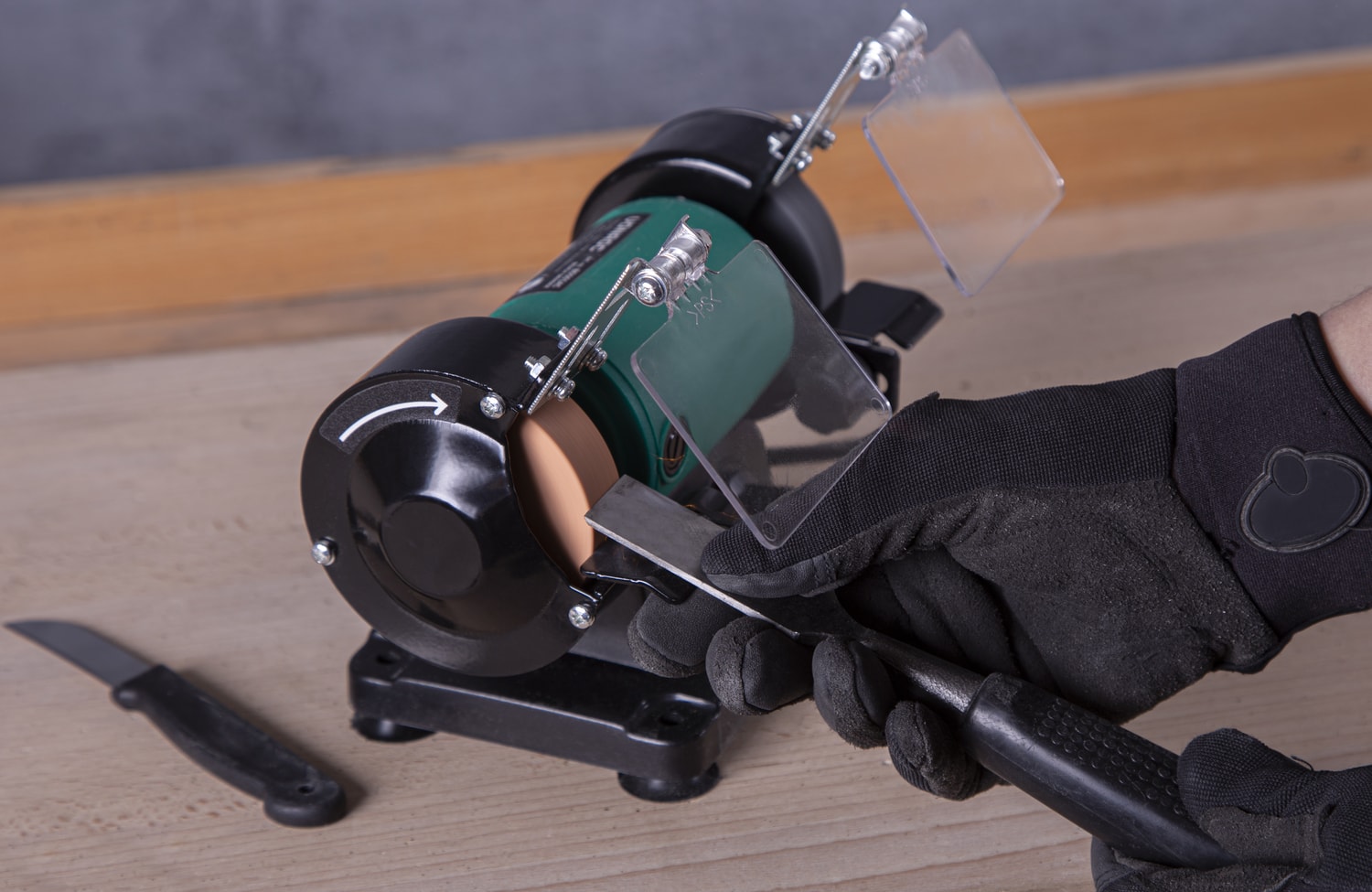 Tezgah Spiralli Taş Motoru - 150W - 75 mm
