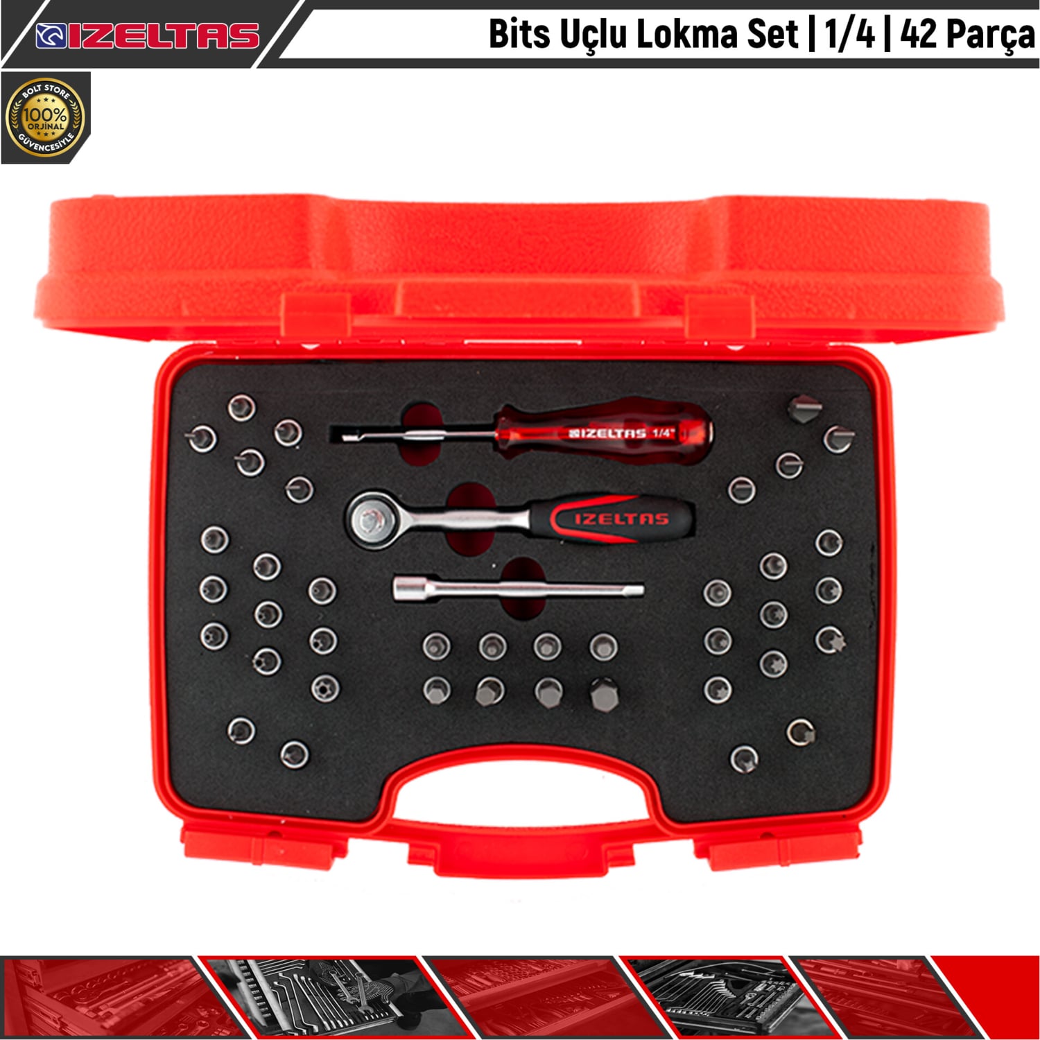 Bits Uçlu Lokma Set | 1/4 | 42 Parça