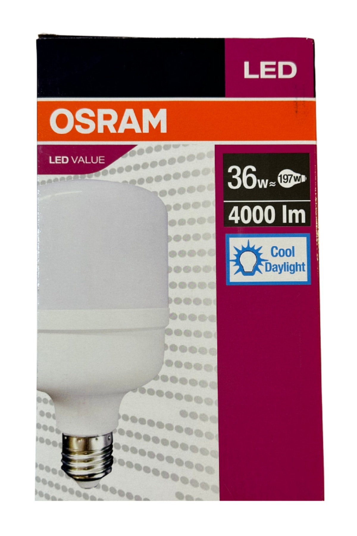 36W (197W) 6500K (Beyaz Işık) E27 Duylu Led Torch Ampul (4 Adet)