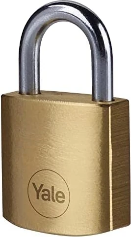 Y110B/25/113/1 - Pirinç Asma Kilit 25MM - Koruma - Çelik Halka - 3 Anahtar