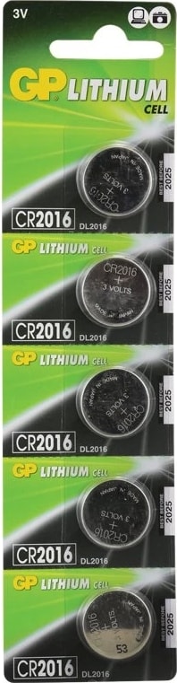 Gp CR2016 Lityum Pil 5 Li Paket