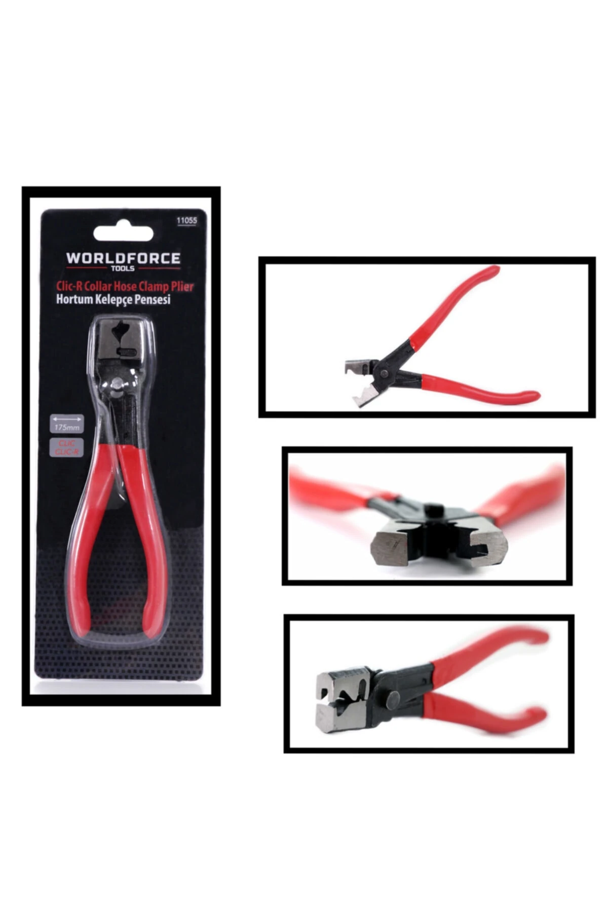 Çelik Sıçan Diş Hortum Kelepçe Pensesi 180mm