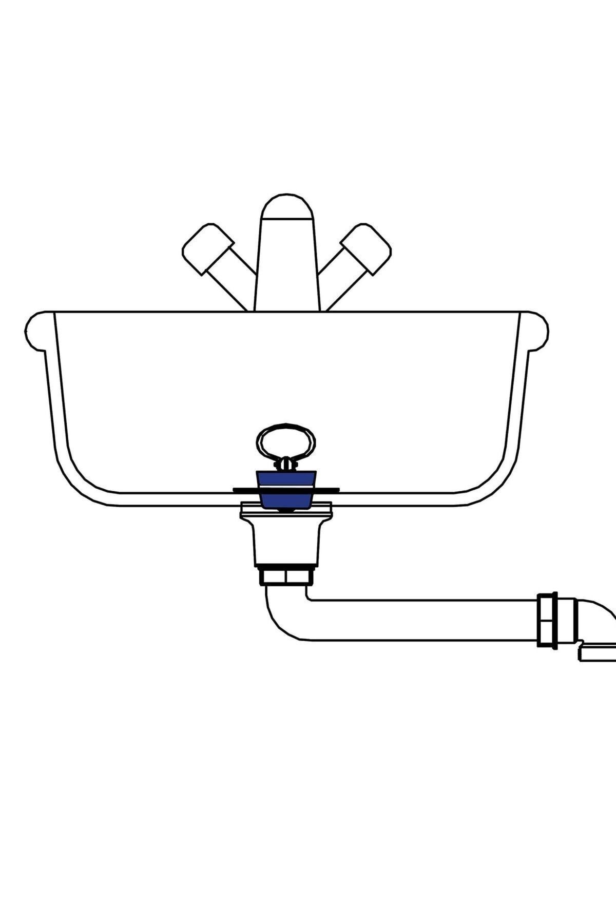 Desiphon Körüklü Lavabo Sifonu Lüks Körüklü Lavabo Evye Sifonu
