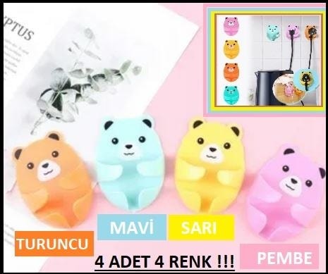 Fiş Tutucu 4 Adet Kendinden Yapışkanlı Kablo Fiş Priz Tutucu Airfreyer Mutfak Düzenleyici