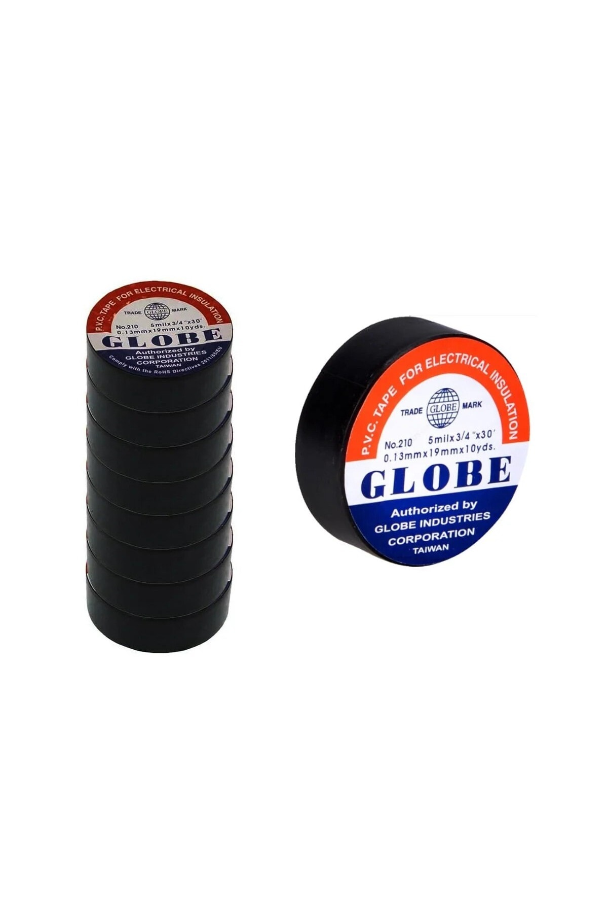 GLOBE Izole Bant 50 Adet Orjinal Siyah