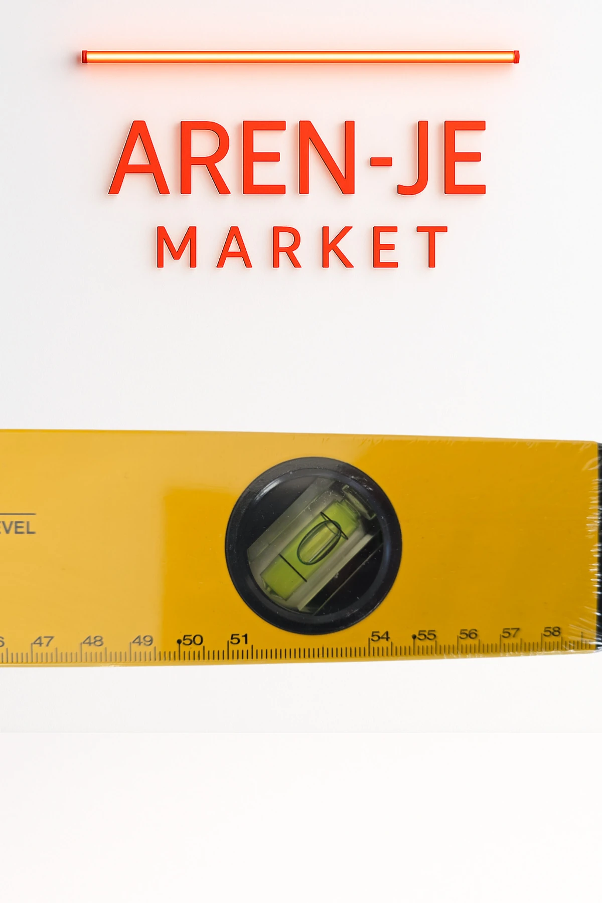 Aren-Je 100cm Mıknatıslı Su Terazisi – 3 Gözlü Metal Gövde Yüksek Hassasiyetli