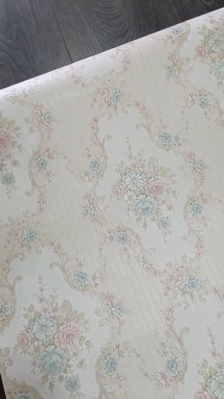 Çiçekli Hafif Dokulu Silinebilir Duvar Kağıtları