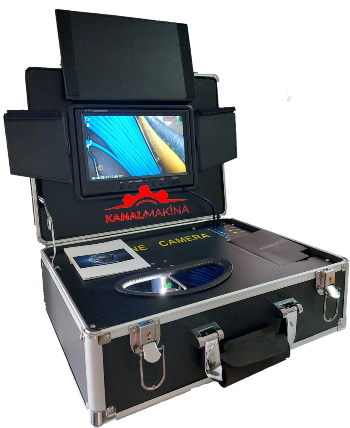 Kanal Gözlem Kamerası 9.4 Inç Ekran Sinyal Vericili