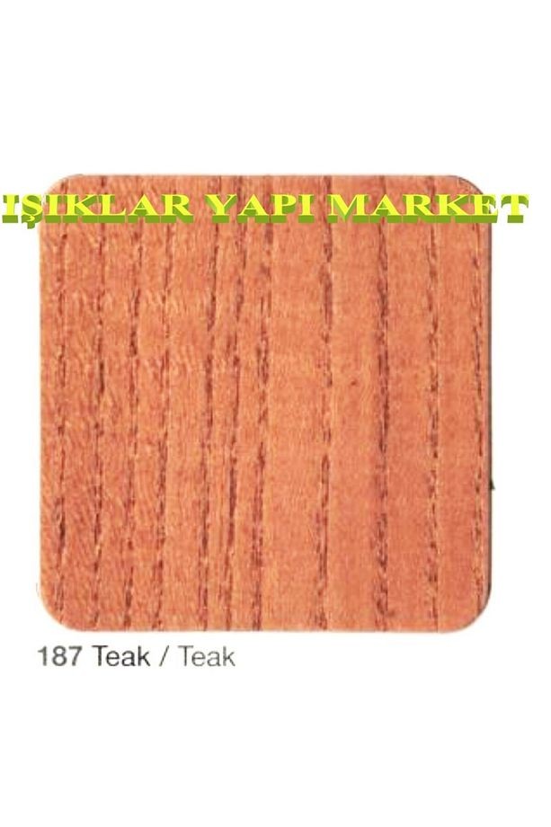 Wood&w-antiaging-ahşap Verniği-yarı Mat-su Bazlı-0,75litre (0,850KG.)-187-teak