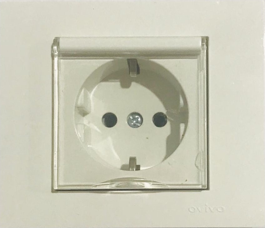 Grano Beyaz Kapaklı Topraklı Priz Çerçeveli