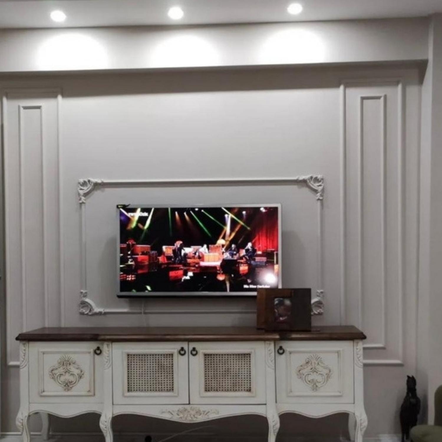 Boyanabilir Duvar Çıtası Köşe Motif 4 Adet 2,5 cm GBM - B116 - 4