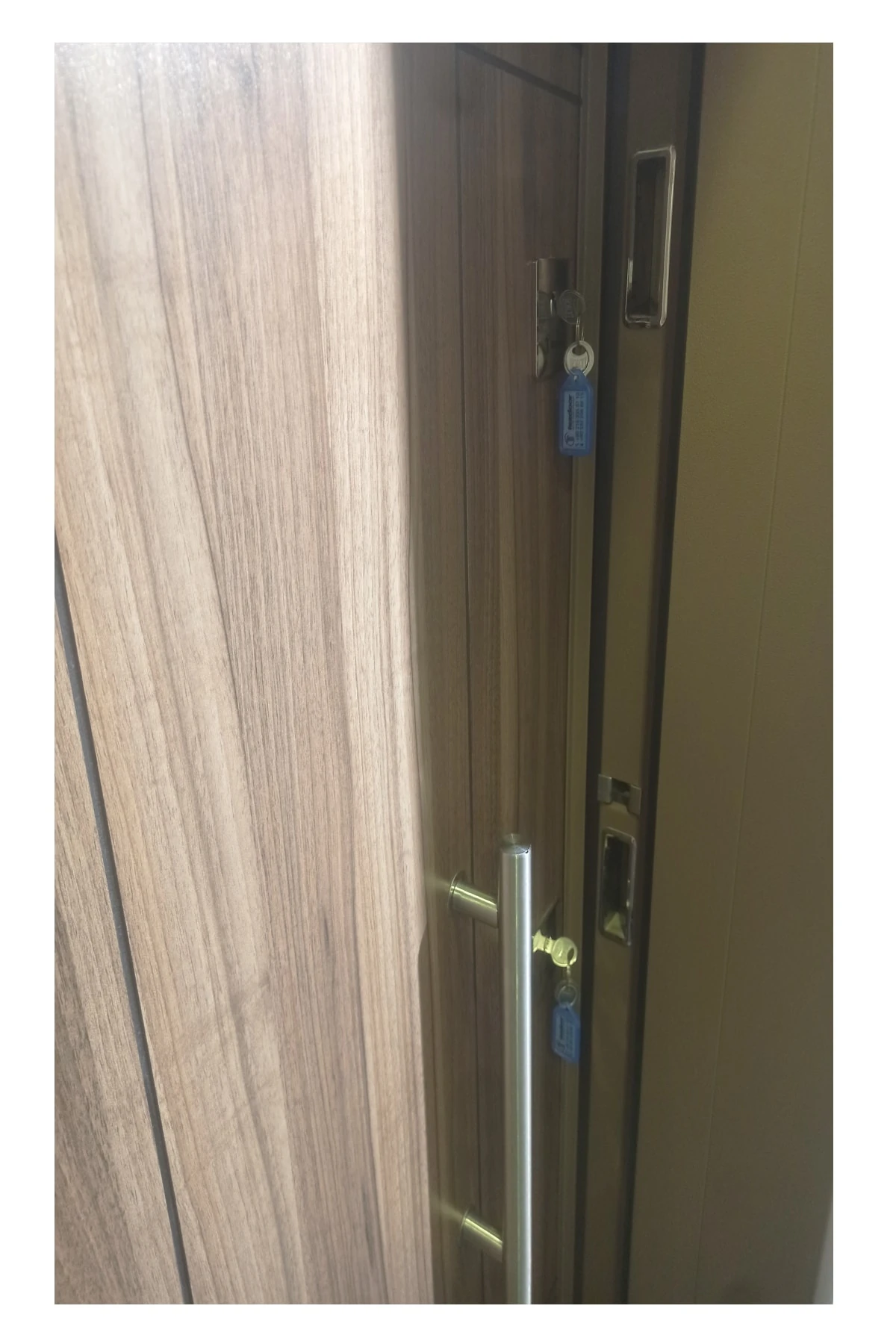 Çelik Kapı Tanganika - Ahşap Daire Giriş Kapısı, Düz Model Çelik Kapı