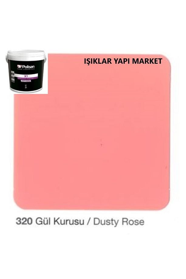 Ahşap&metal Boyası-su Bazlı-x1 Antiaging-kokusuz-parlak 2,5litre(3,20KG.)-gül Kurusu