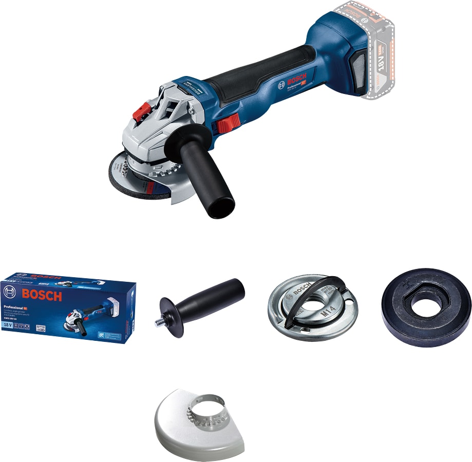 BOSCH GWS 18V-10 Akülü Taşlama Makinesi (Akü ve Şarj Cihazı Dahil Değildir) - 06019J4000