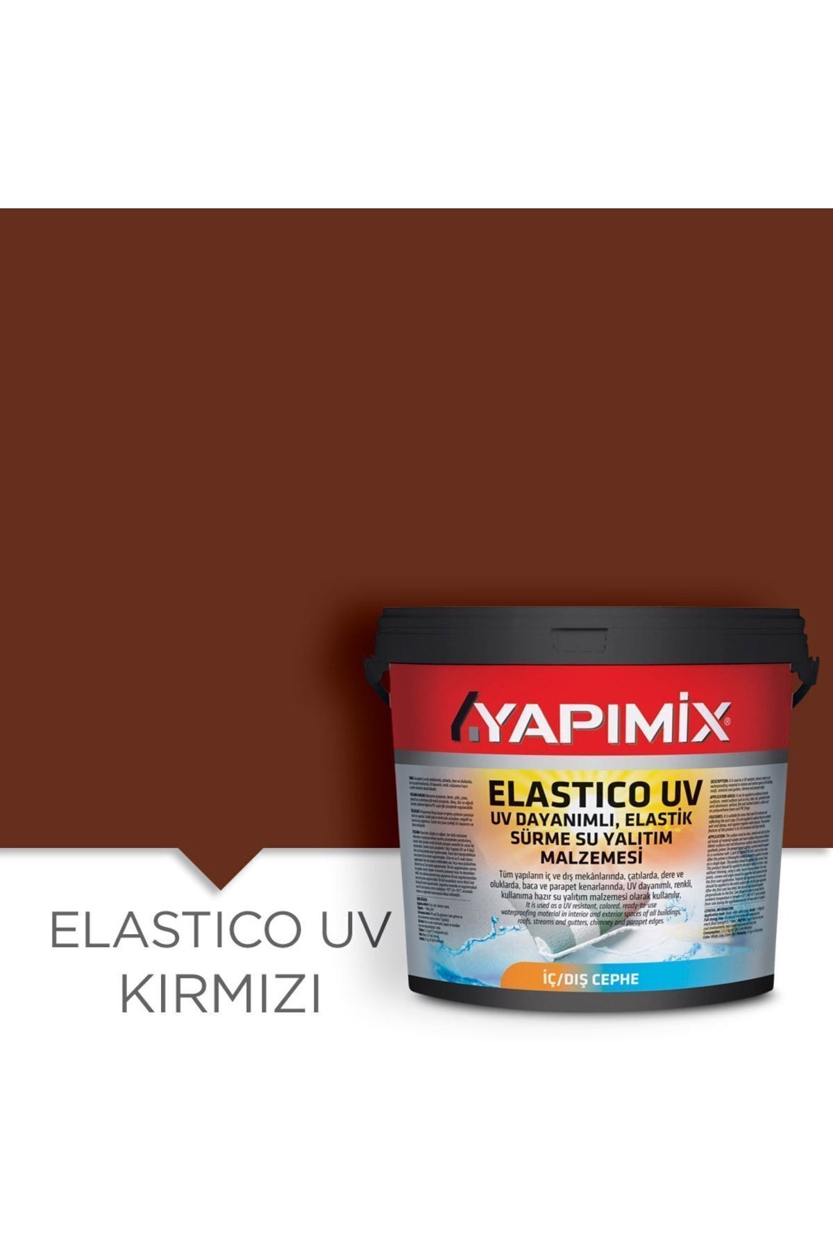 Elastico Uv - Uv Dayanımlı Teras Dam Çatı Dere Oluk Sürme Su Yalıtım Malzemesi